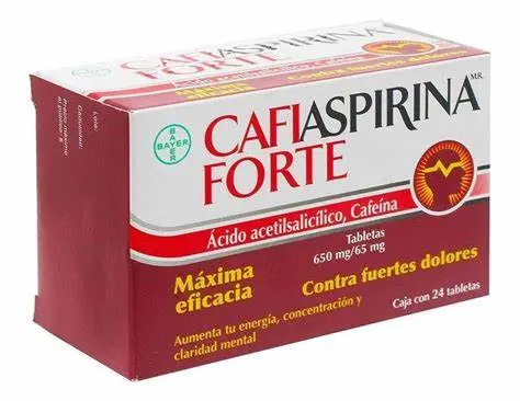 CAFIASPIRINA FORTE 650MG/65MG TAB. CJ. C/24