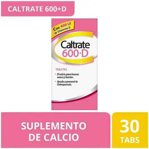 CALTRATE 600+D 30 TAB