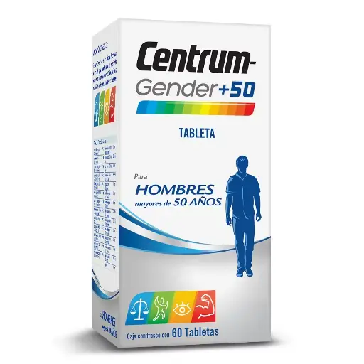 CENTRUM GENDER +50 HOMBRES 60 TAB