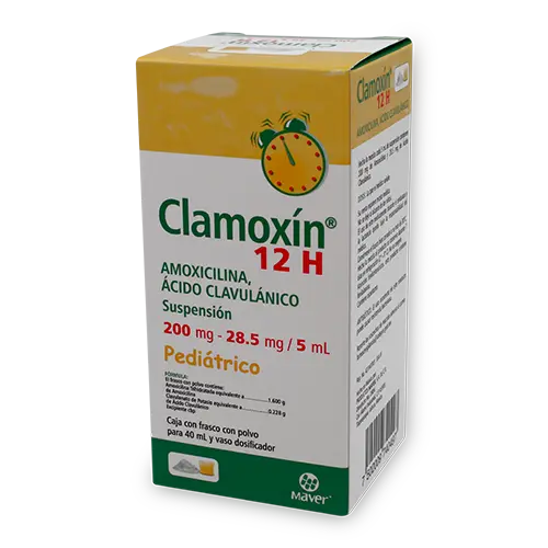 CLAMOXIN 12H PED 200MG SUSP 40ML